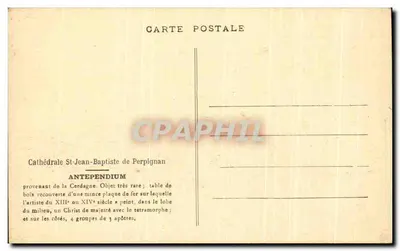 Katedra św. Jana Chrzciciela w Perpignan — antependium — Rewers