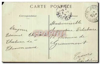 Château de Chenonceaux — De Vestibule — Collections ND Phot — Achterkant