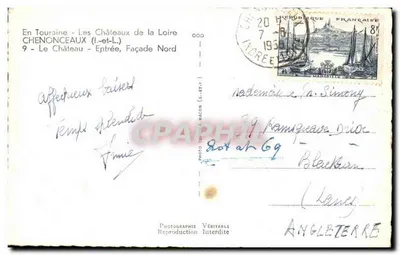 Chenonceaux — Il Castello — Facciata Nord — Foto M. Macon — Verso