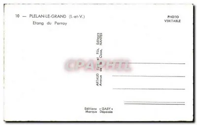 Jezioro Perray — PLELAN-LE-GRAND (Il-et-V.) — Wydawnictwo GABY — Rewers