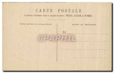 Casal apaixonado — cena íntima — cartão postal francês — Verso