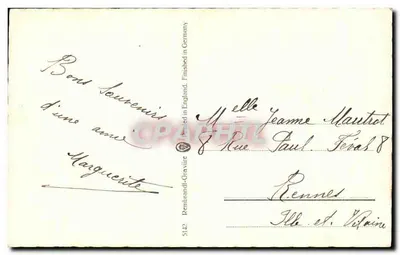Vue de Veneza — noite — editor Renardand-Gravière, n° 5142 — Verso