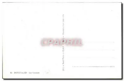 Bonifacio - Le Goulet — wydawca C.A.P. Paris, nr 35 — Rewers