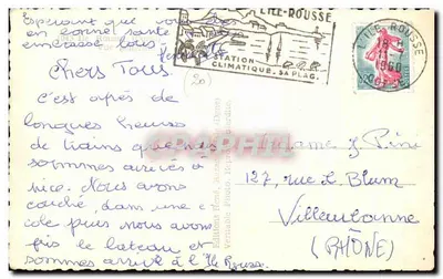 Ilha Rousse — vista geral — Edições René Ruzaz (Drome) n°20 — Verso