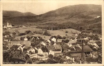 Bilhete postal antigo Jungholtz Ht Rhin