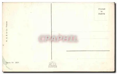 Scena rzeki z młynem — Wiedeń — W. R. B. & Co Wiedeń, seria 2809 — Rewers