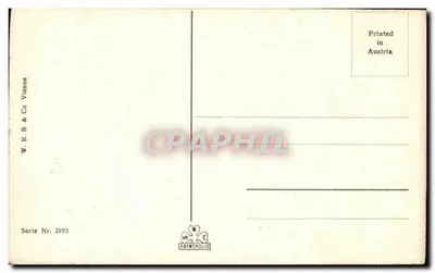 Cena de rua com carruagem — Viena — W. R. B. & Co, série 2893 — Verso