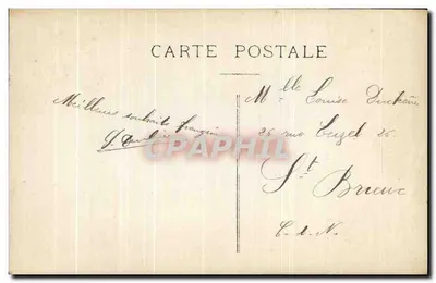 Homem com barba — com carta e caixa de correio decorada — editor Circe, n°4224 — Verso