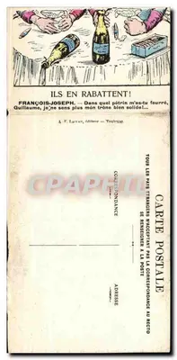 Guillaume e François-Joseph — caricatura política — A. F. Lactau, editor, Tonnerre — Verso