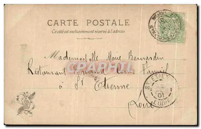 Dwie kobiety wśród kwiatów — S. Bonnarel, 27 lipca 1901 — Wydawca: Merci, N°11, Salon 1901, Lud. Alleaume, w cieniu — Rewers