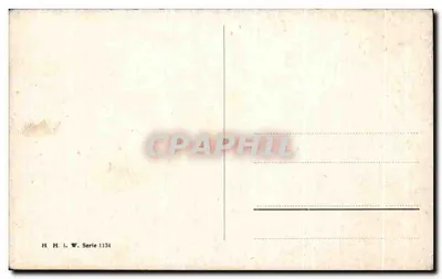 Landscape forestowy z wsią — wydawca H.H.I.W., seria 1134 — Rewers