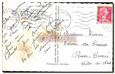 Praça da Concórdia — vista aérea — Edições de Arte 'GUY' n°38 — Verso