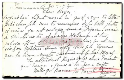 Place de la Concorde — Paris — n° 95 — Verso