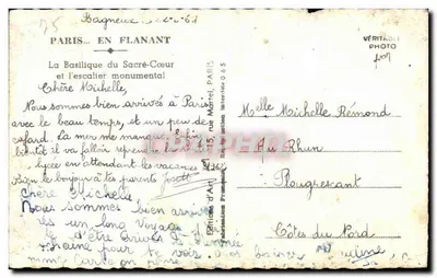 Basílica do Sagrado Coração — Paris — Éditions Véritabili — Verso