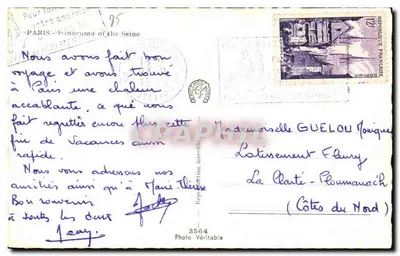 Paris - Panorama sur la Seine — vue depuis les Champs-Élysées, éditeur Garn, n°3564 — Reverso