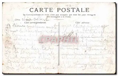 PARIS — L'Opéra. — Vue de l'édifice avec voitures à cheval — éditeur : PARIS — L'Opéra. — Achterkant