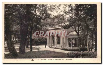 Vichy - Parque e Pavilhão dos Célestins — editor G. Alacienne dos Artes Fotográficas, Strasbourg