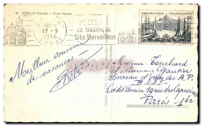 Vézelay — Porte Neuve — Éditions du LYS — Verso