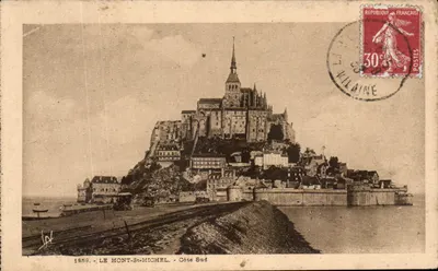 CPA Le Mont st Michel Cote Sud