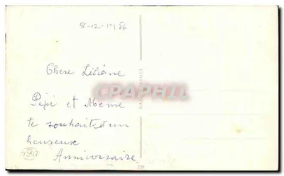 Fantasie-Antike Ansichtskarte Glückliche Blumen Geburtstag — Rückseite