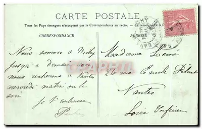 Vichy — O Parque dos Célestins — LL. n°49 — Verso