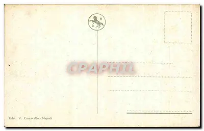 Napoli - Pałac Królewski — wydawca V. Carcavallo — Rewers