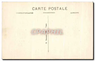 Saumur — O Castelo (m. h.) — R. Dorange, editora Tournai — Verso