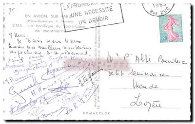 Montmartre — Basílica do Sagrado Coração — Editor Guy — Verso