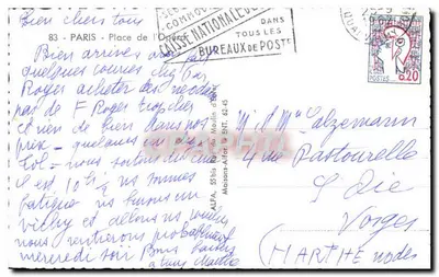 Plaats van de Opera — Parijs — uitgever ALFA — Achterkant