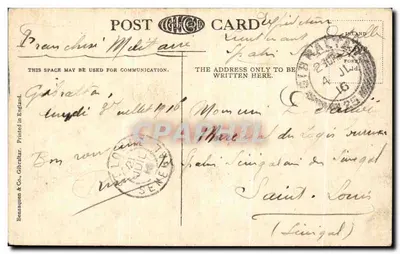 Pico de Linea Bullring, Gibraltar — Benzagon & Co. — número de série não visível — Verso