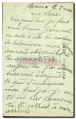 Campanha da Oriente 1914-18 — Aldeia Sérvia às margens do Vardar — H. Orlmaud Filhos e Cia, 54, Rue Mazen, Marselha — Verso
