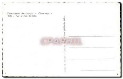 No Velho Biskra — Coleção Artística «África» — Combier (Médaillon d'Or) — Verso