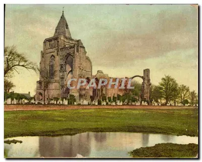 Bilhete postal antigo Crowland Abbey