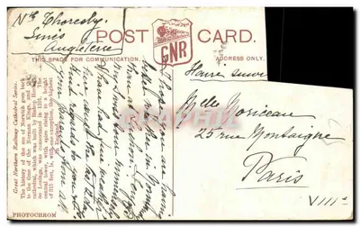 Catedral de Norwich — Série Great Northern Railway — GNR — Verso
