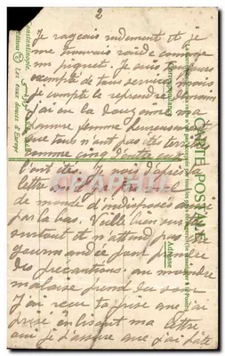 Cena noturna na margem de um lago — editor 'Les cartes postales d'Europe' — n°2 — Verso