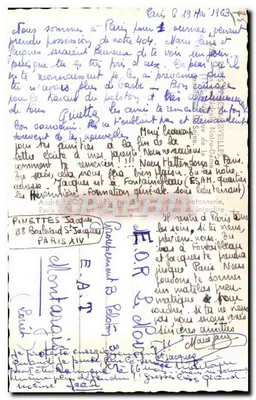 Notre-Dame de Paris — vista com quiosque de souvenirs — editor Graphil, número de série não visível — Verso