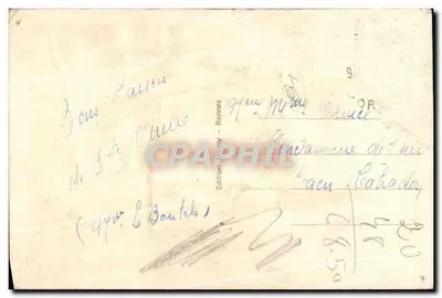 Sainte-Anne-d'Auray — A Basílica e a Fonte — Edição Hémy, n° 3995 — Verso