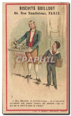 Biscuits Guillout — Publicidade para biscoitos e sobremesa — Lith. J. Minot, Paris