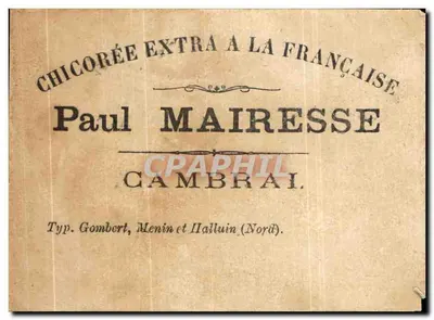 Jovem mulher em vestido vermelho — flores e faixa — Paul Maireresse, Cambrai — Verso