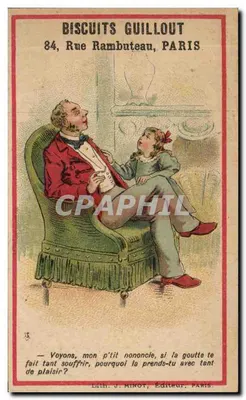 Biscuits Guillout — Publicidade para biscoitos e sobremesa — Lith. J. Minot, Paris