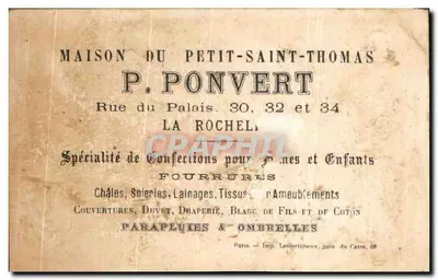 Kinderen die spelen met een zeilboot — P. Ponvert, La Rochelle — Achterkant