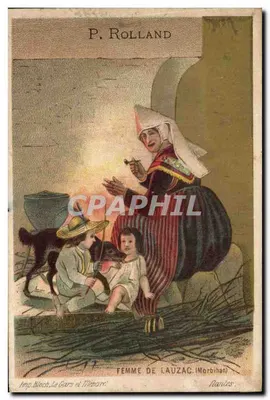 लॉउज़ैक (मोर्बिहान) की एक महिला — पी. रोलांड — आई.पी. ब्लॉच, ले कोर्स एट मेनार्क