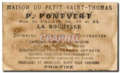 O caçador caçado por sua vez — H.579 — Maison du Petit Saint-Thomas, La Rochelle — Verso