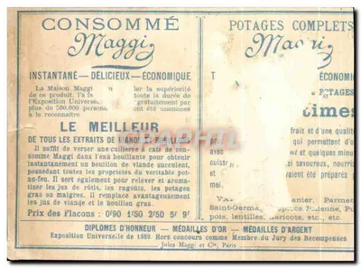 Chromo Maggi — Verso