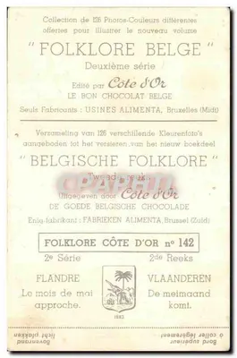 Flandria — Przybliża się maj — Côte d'Or, 2. seria, nr 142 — Rewers