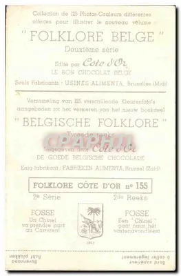 Chinel bierze udział w Karnevalu — Fosse — Druga seria — Côte d'Or — Rewers