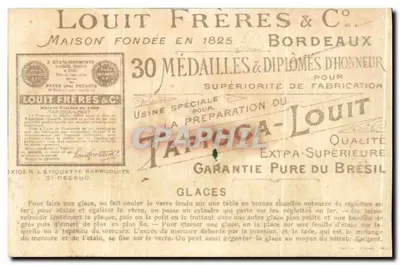 Lodki — Chocolat-Louit — Louit Frères & C°, Bordeaux — Rewers