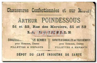 Dois meninos em uma sala — Arthur Poindessous, 51 & 53, Rue des Merciers, La Rochelle — Verso