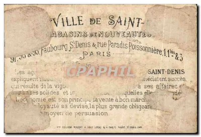 Saint-Denis — Polichinelle rouba um frango — editor não visível — Verso