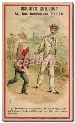 Biscuits Guillout — Publicidade para biscuits e sobremesa — Lith. J. Minot, Paris
